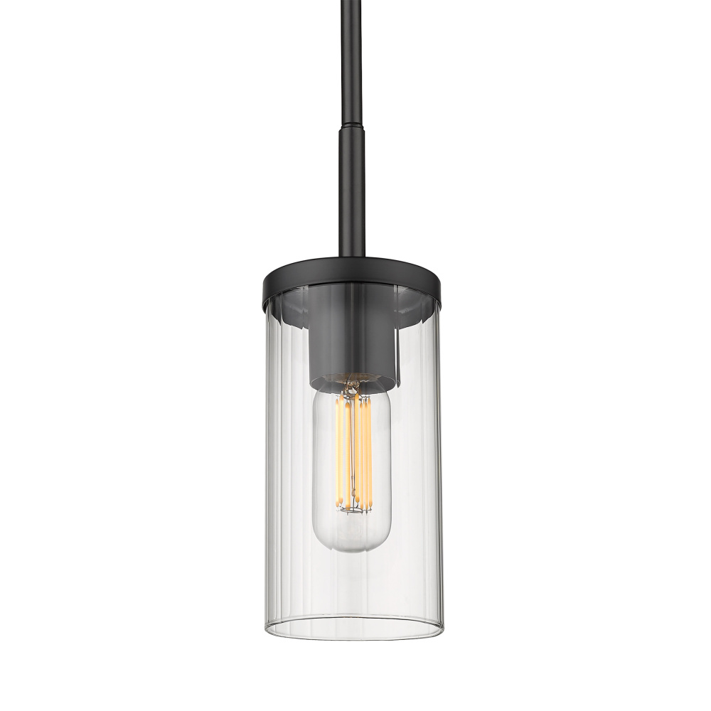 Golden Lighting Winslett 1-light Pendant in Matte Black